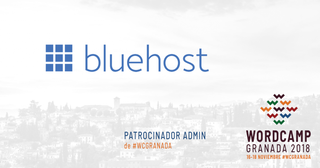 Bluehost - Patrocinador Admin de WordCamp Granada 2018