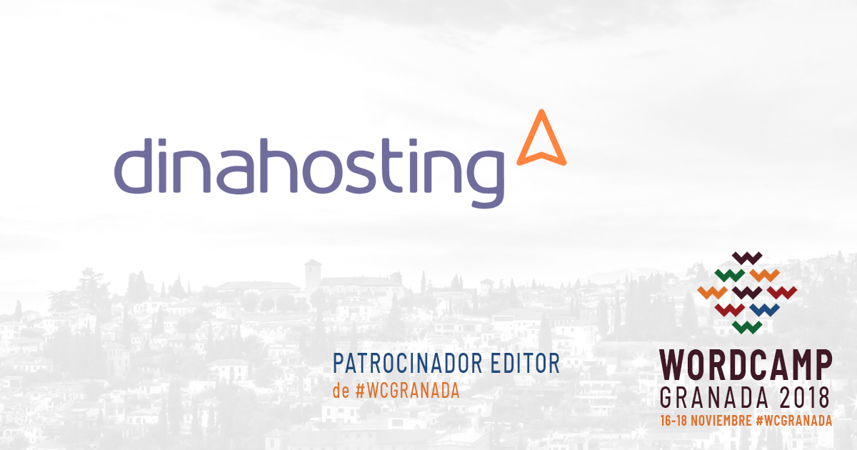 Dinahosting - Patrocinador Editor de WordCamp Granada 2018
