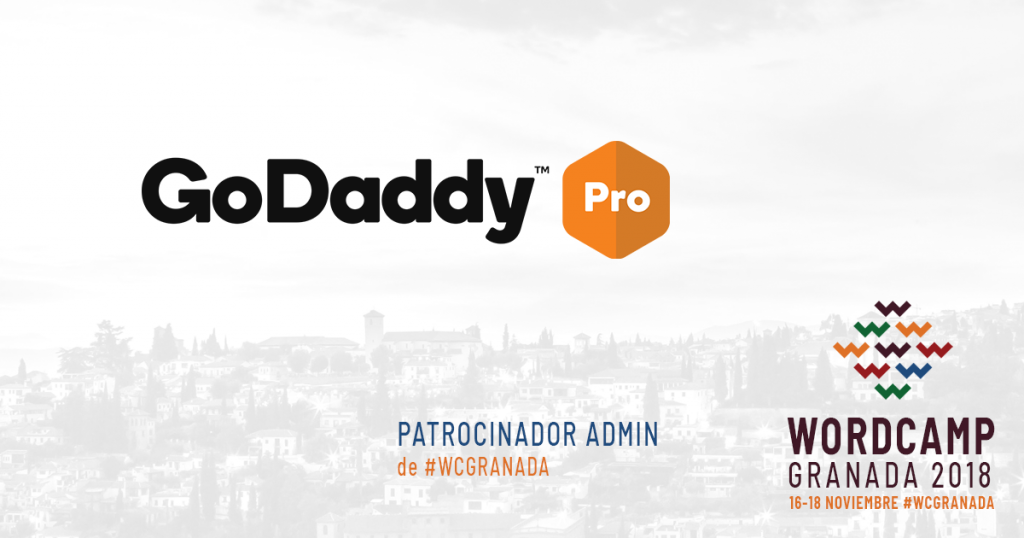 GoDaddy - Patrocinador Admin de WordCamp Granada 2018